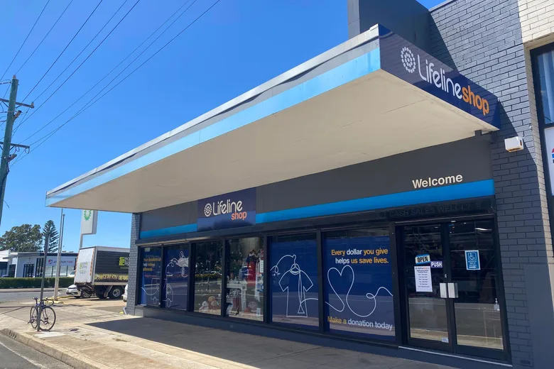 The Lifeline Wollongong shop, supplied by the logistics team