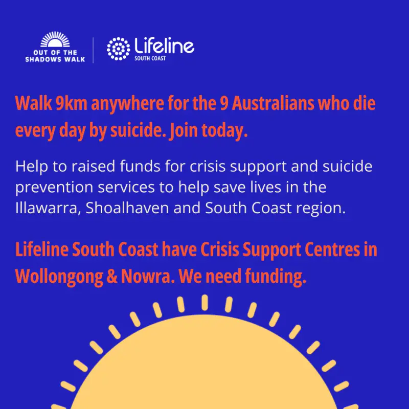 Out of the Shadows 9km fundraiser walk